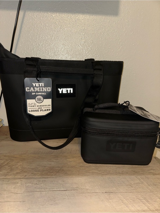Yeti Handbags - Yeti Black Camino Zip Carryall with Black Soft Toiletry Bag
